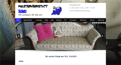 Desktop Screenshot of polsterwerkstatt-schatz.de