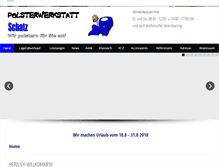 Tablet Screenshot of polsterwerkstatt-schatz.de
